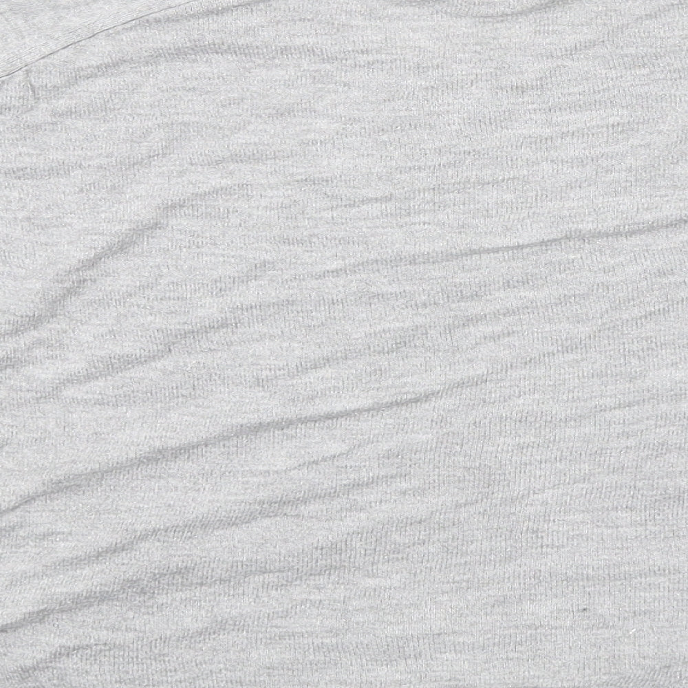 NEXT Womens Grey Round Neck Viscose Pullover Jumper Size 12