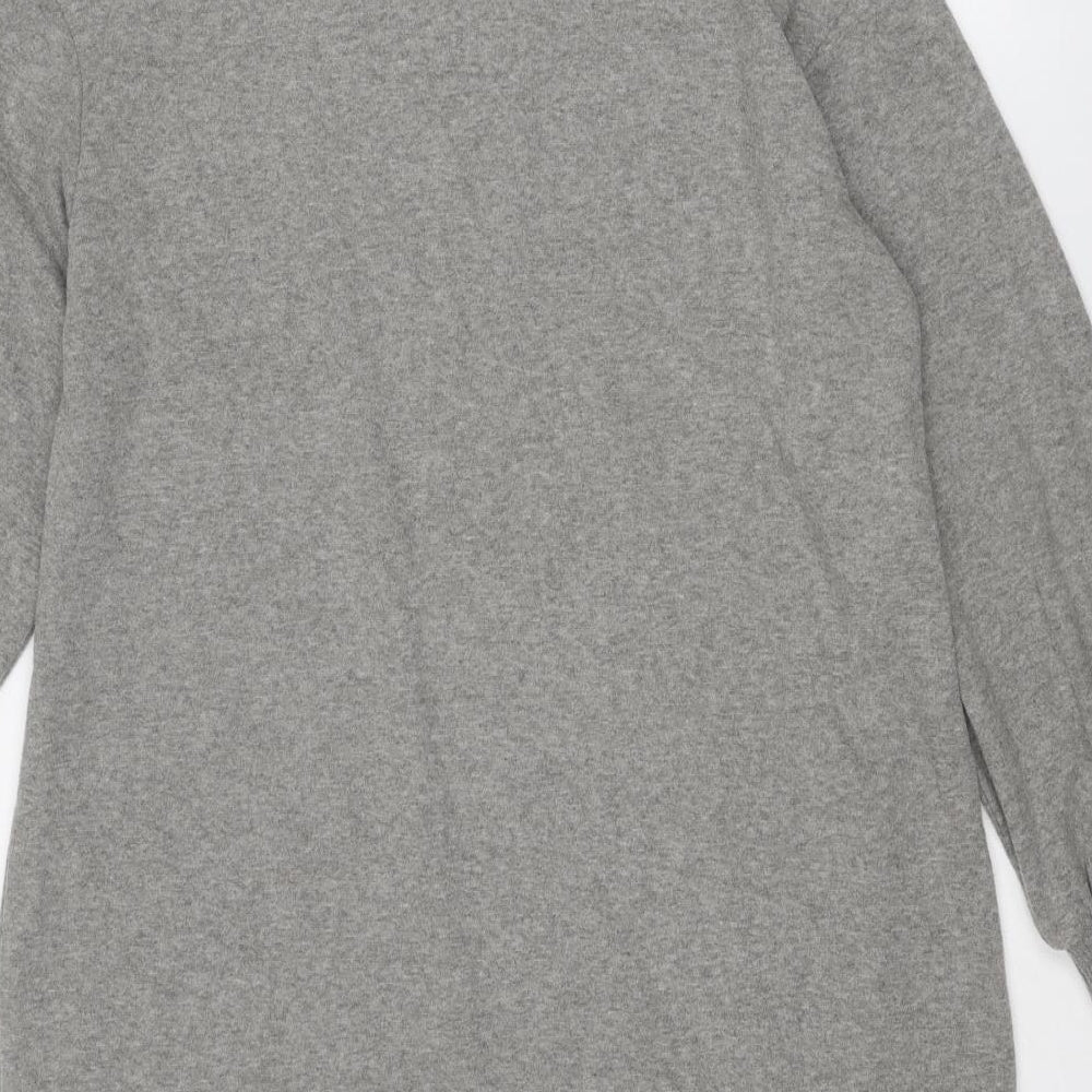 Marks & Spencer Womens Grey Polyester Pullover Sweatshirt Size 14 Pullover