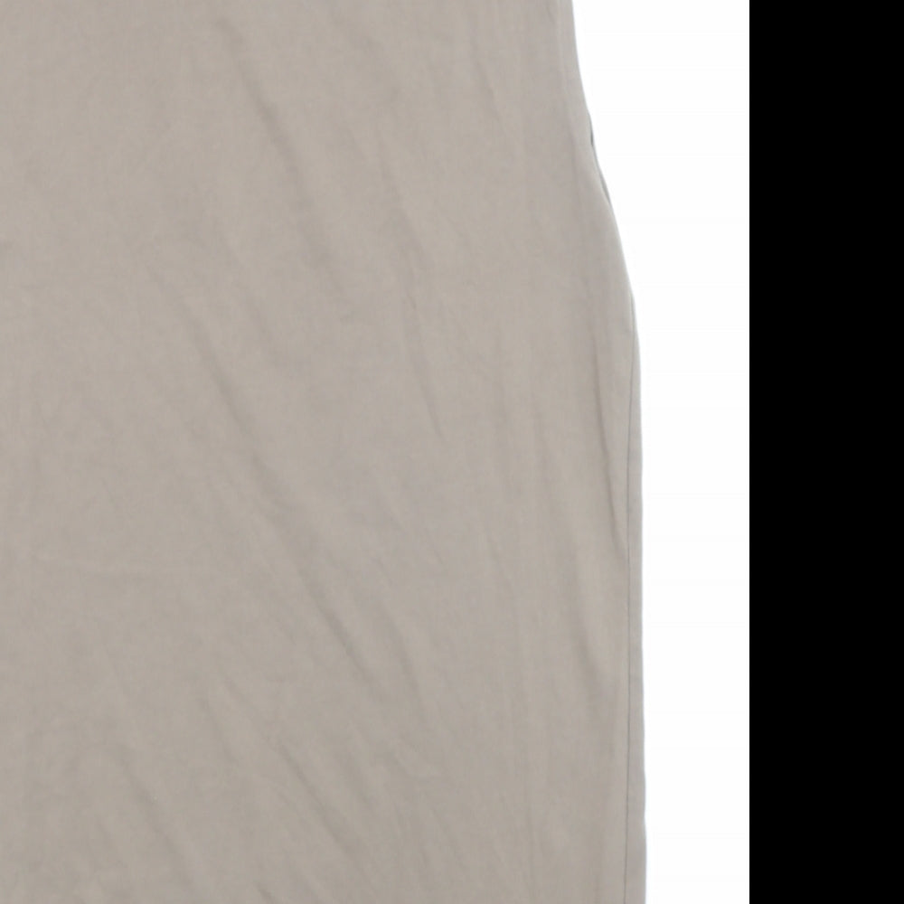 H&M Womens Brown Cotton A-Line Size S Round Neck Pullover
