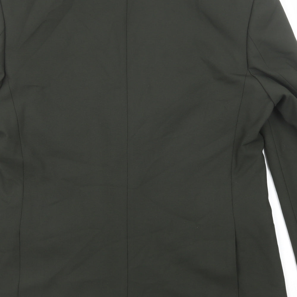 Marks & Spencer Mens Green Polyester Jacket Suit Jacket Size 40 Regular