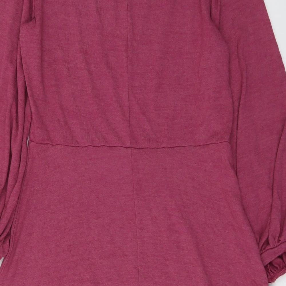 Gap Womens Purple Polyester Fit & Flare Size M Round Neck Pullover