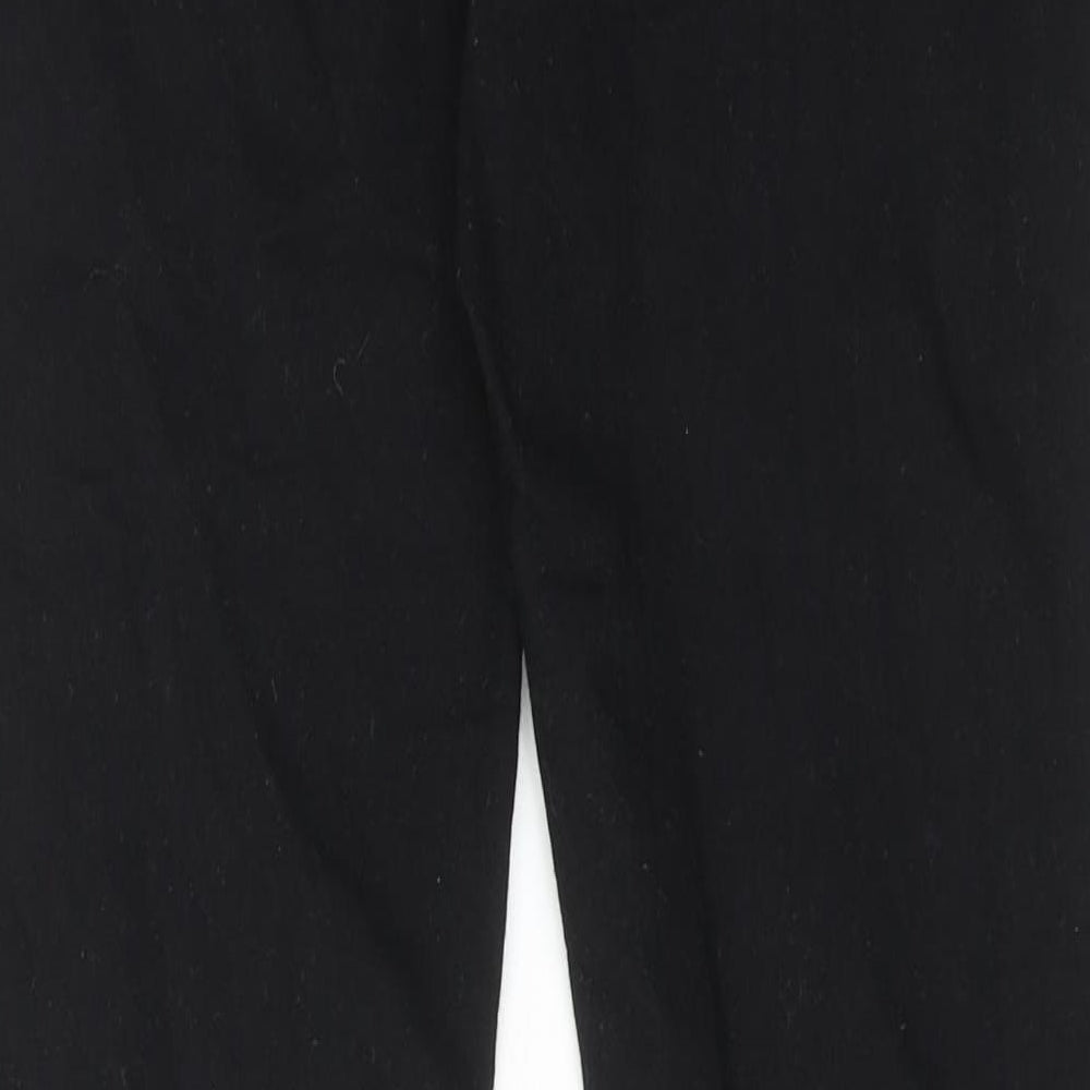 Marks and Spencer Womens Black Cotton Skinny Jeans Size 10 Regular Zip