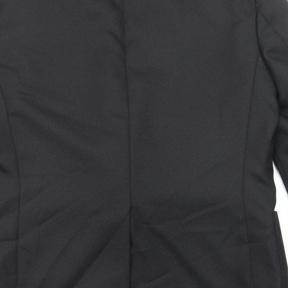 Essentials Mens Black Nylon Jacket Blazer Size 42 Regular