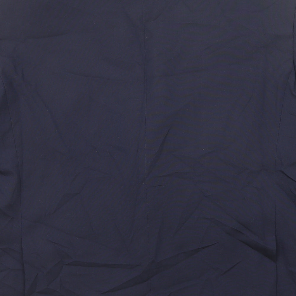 Burton Mens Blue Polyester Jacket Suit Jacket Size 48 Regular