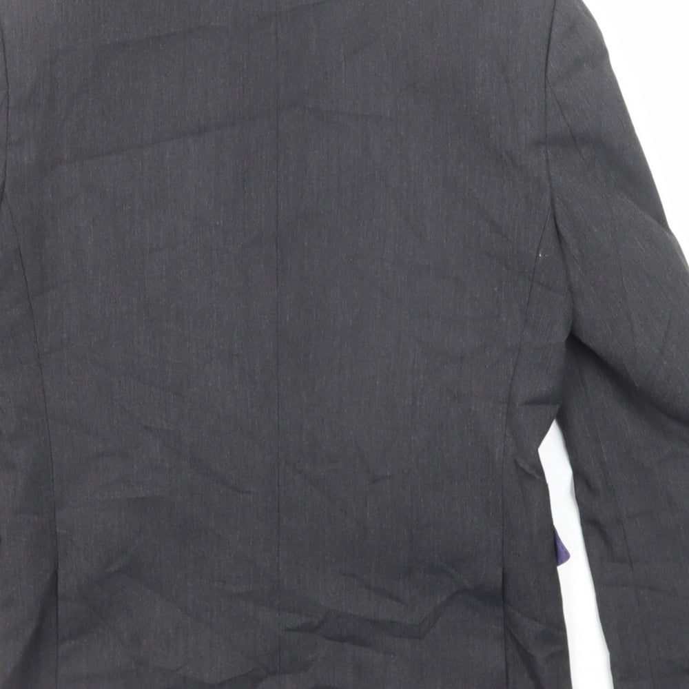 Marks & Spencer Mens Grey Polyester Jacket Suit Jacket Size 36 Regular
