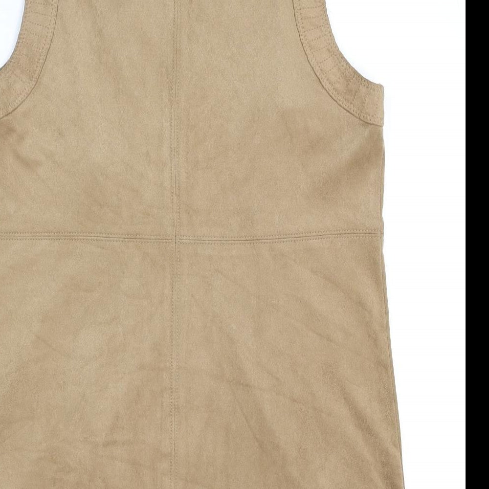 Dalia Womens Brown Jacket Waistcoat Size 14 - Suede Effect