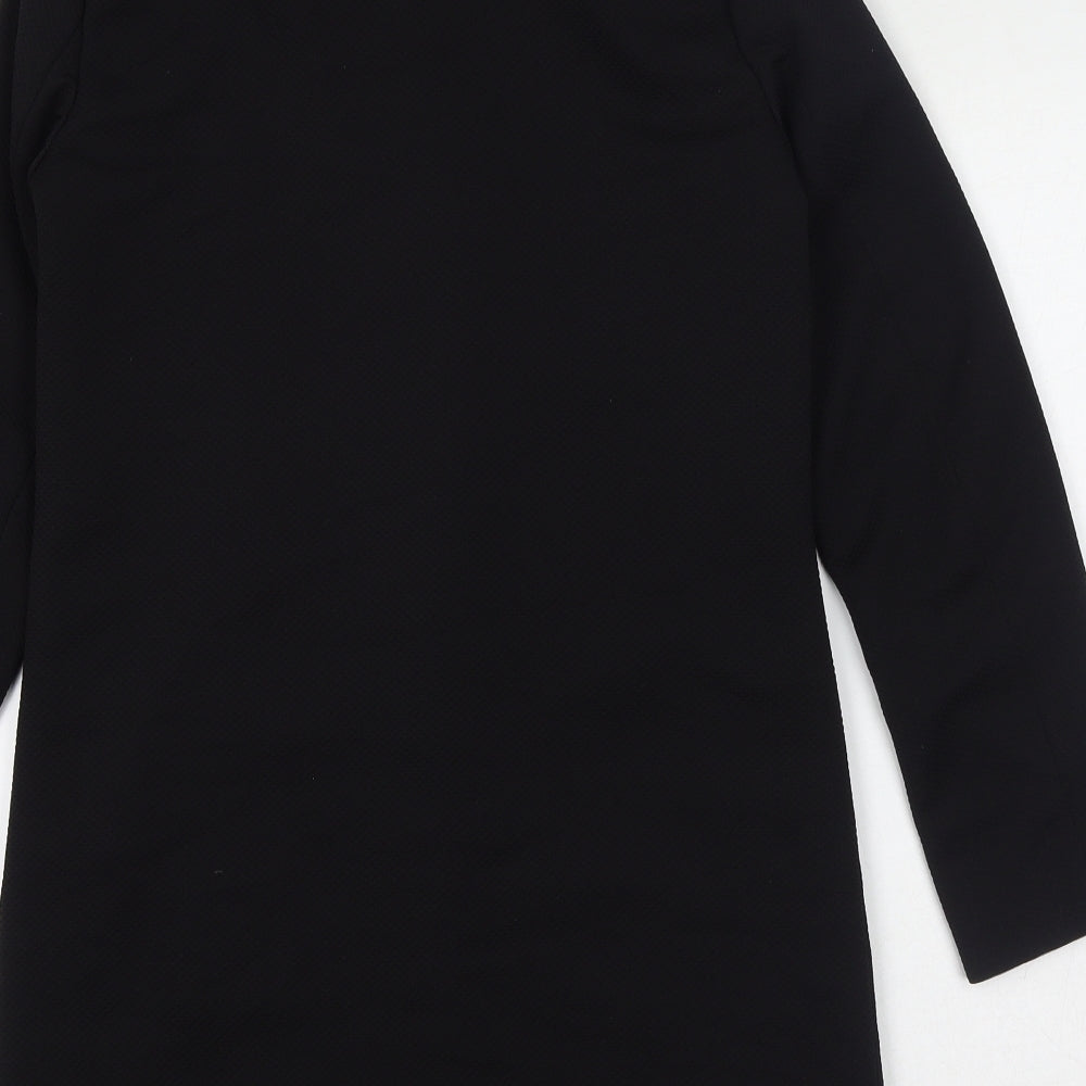 H&M Womens Black Overcoat Coat Size 6