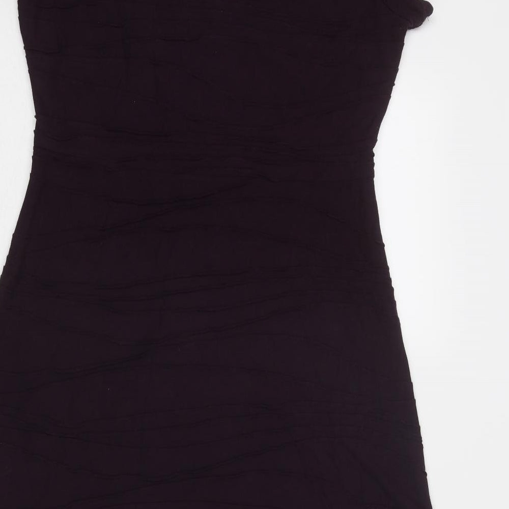RJR.John Rocha Womens Purple Polyester Trapeze & Swing Size 12 V-Neck Pullover