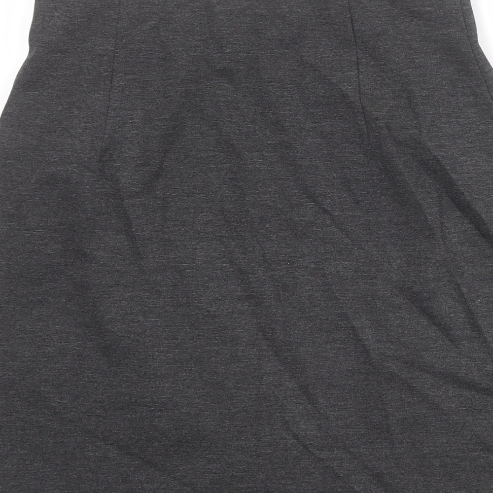 Marks & Spencer Womens Grey Viscose A-Line Skirt Size 8