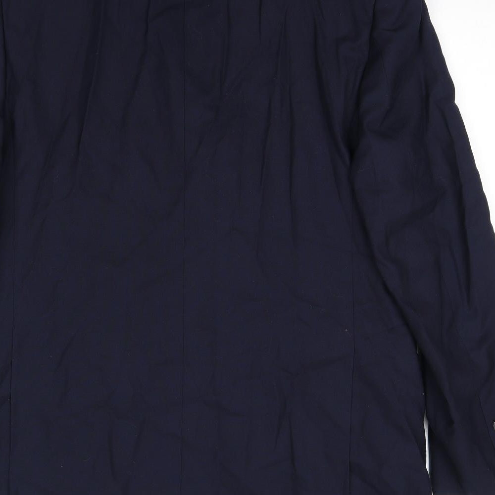 Marks & Spencer Mens Blue Wool Jacket Suit Jacket Size 42 Regular