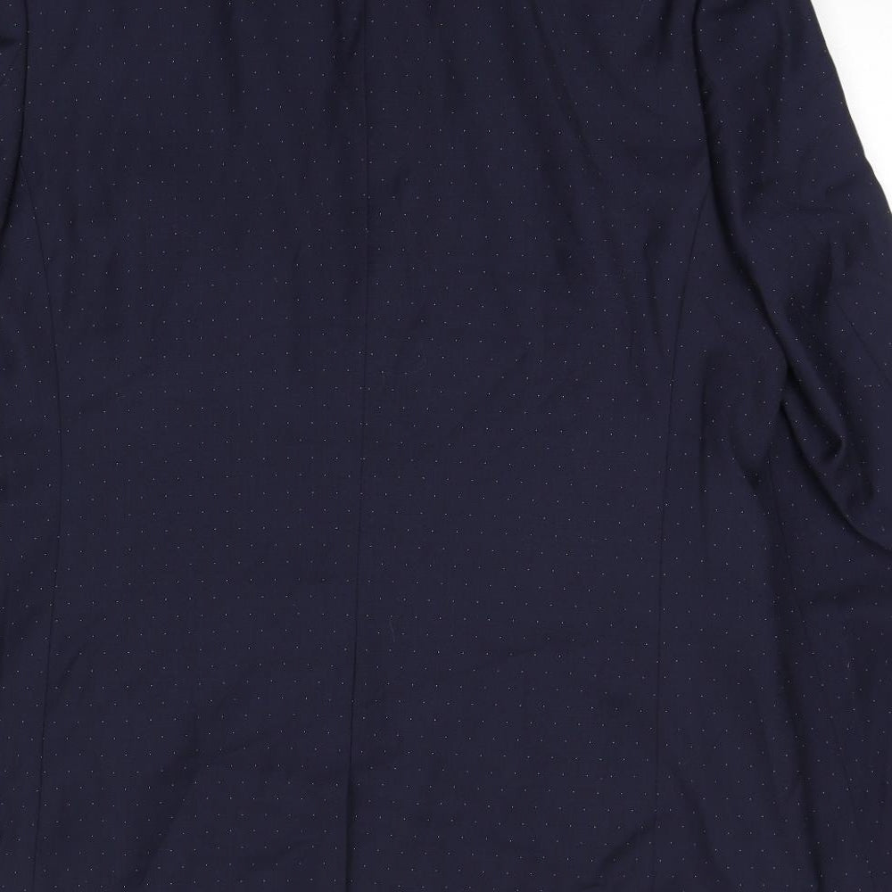 Topman Mens Blue Polyester Jacket Suit Jacket Size 40 Regular