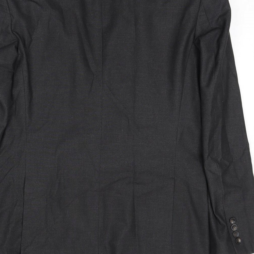 Marks & Spencer Mens Grey Polyester Jacket Suit Jacket Size 40 Regular