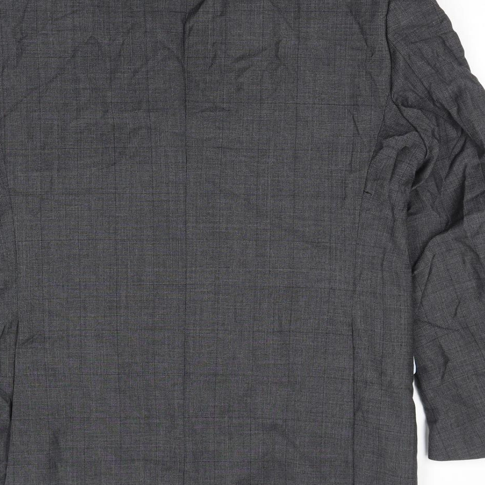 Marks & Spencer Mens Grey Wool Jacket Blazer Size 40 Regular