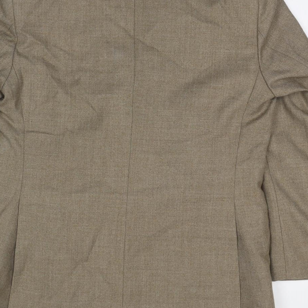 Winchester Mens Beige Polyester Jacket Suit Jacket Size 38 Regular