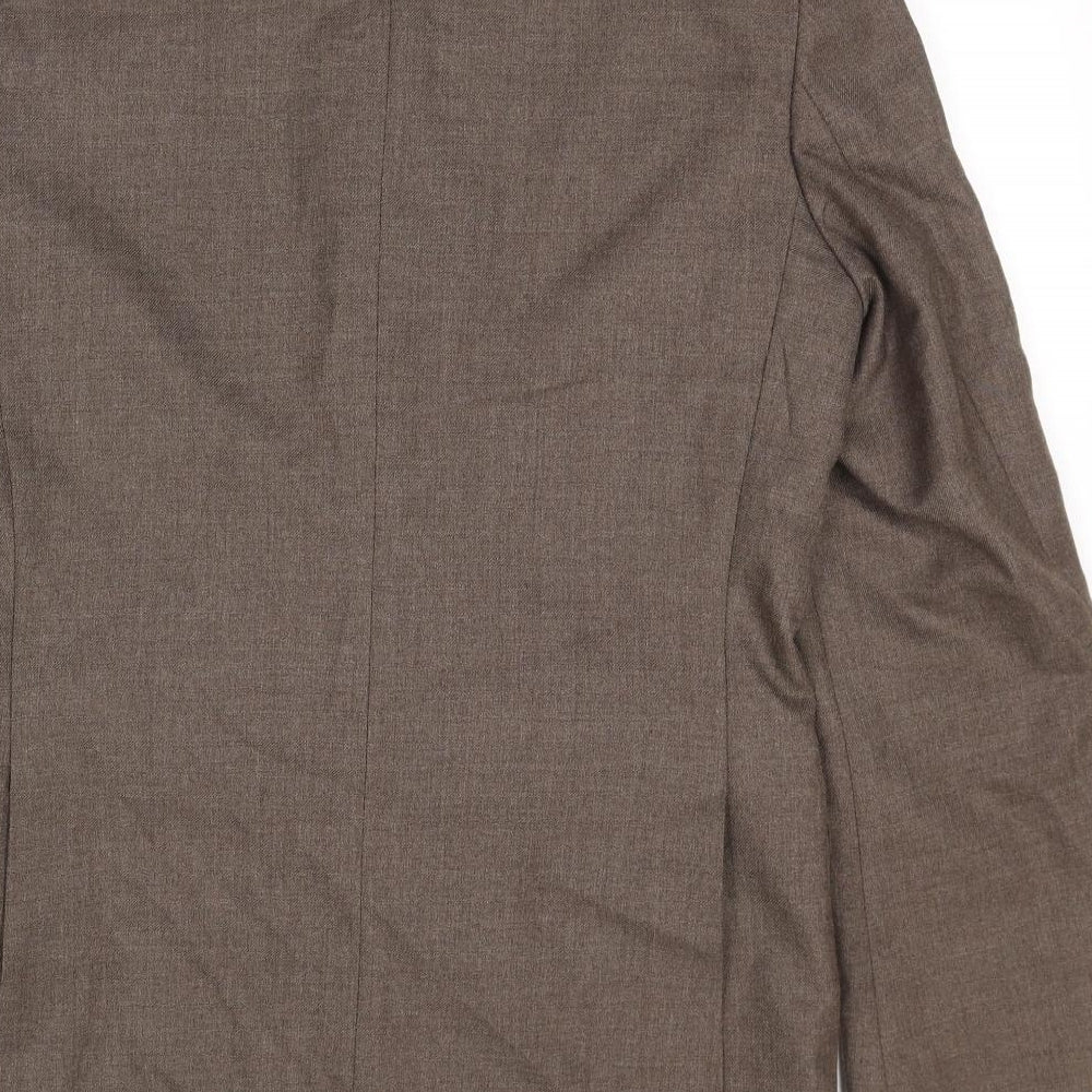 Guards Mens Brown Polyester Jacket Blazer Size 40 Regular