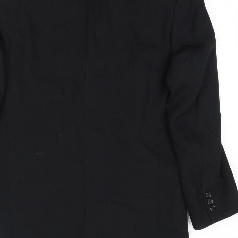Maitland Mens Black Polyester Jacket Suit Jacket Size 38 Regular