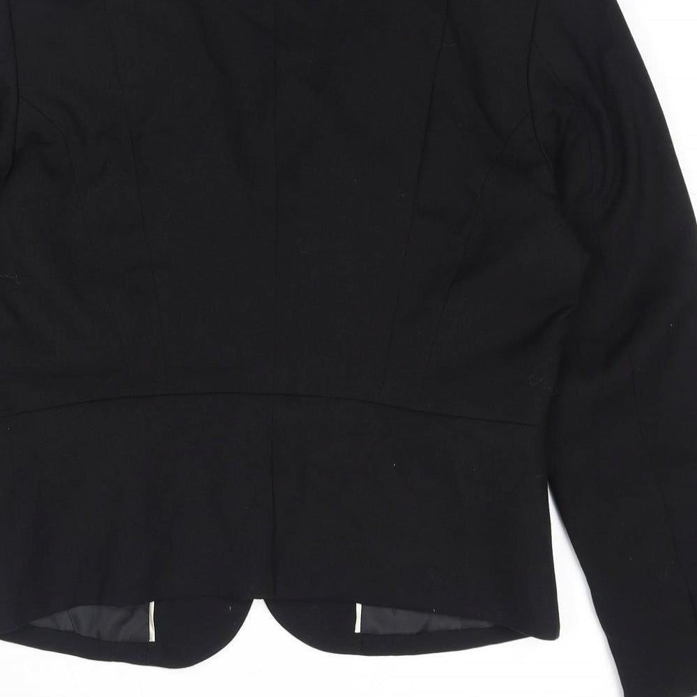 H&M Womens Black Jacket Blazer Size 14