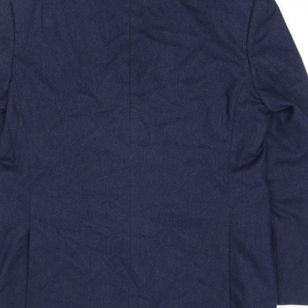Marks & Spencer Mens Blue Wool Jacket Suit Jacket Size 42 Regular