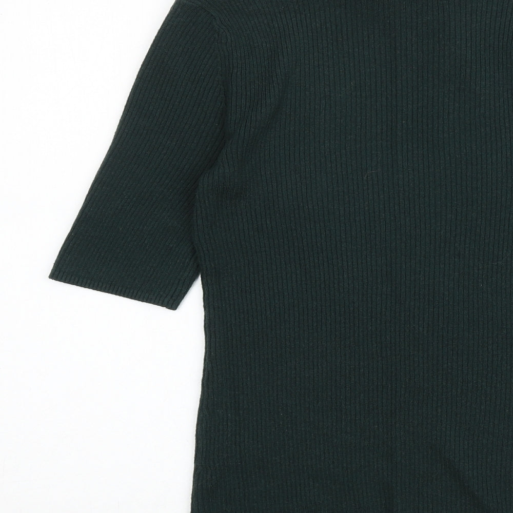 Witchery Womens Green Round Neck Acrylic Pullover Jumper Size XS