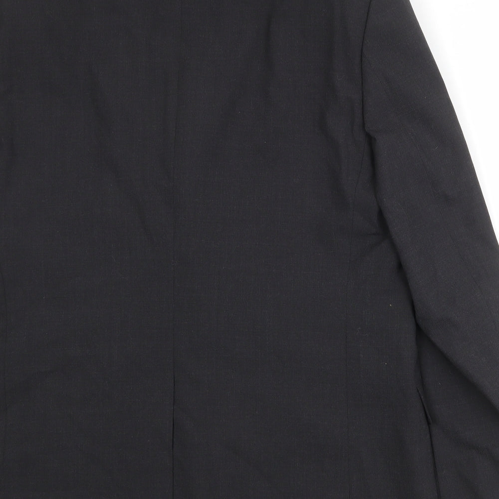 Marks & Spencer Mens Grey Polyester Jacket Suit Jacket Size 44 Regular