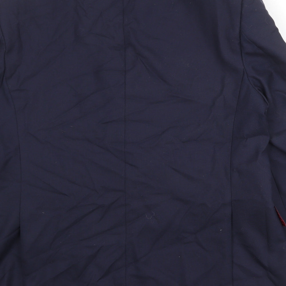 Marks & Spencer Mens Blue Wool Jacket Suit Jacket Size 44 Regular