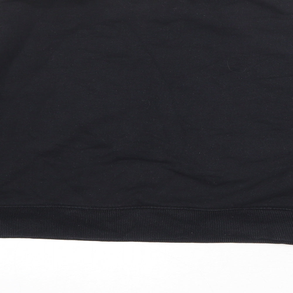 Pull&Bear Womens Black Cotton Pullover Sweatshirt Size M Pullover