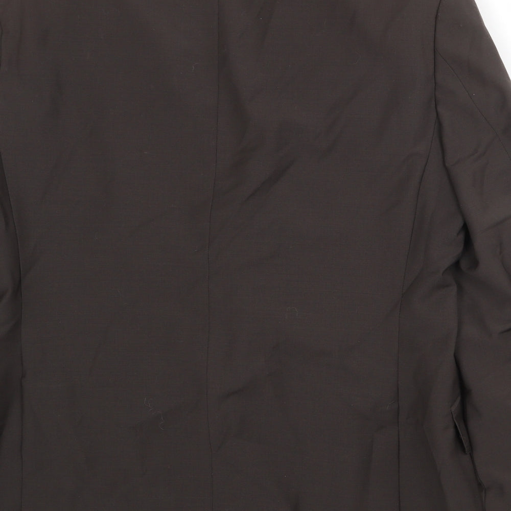 Autograph Mens Brown Wool Jacket Suit Jacket Size 40 Regular
