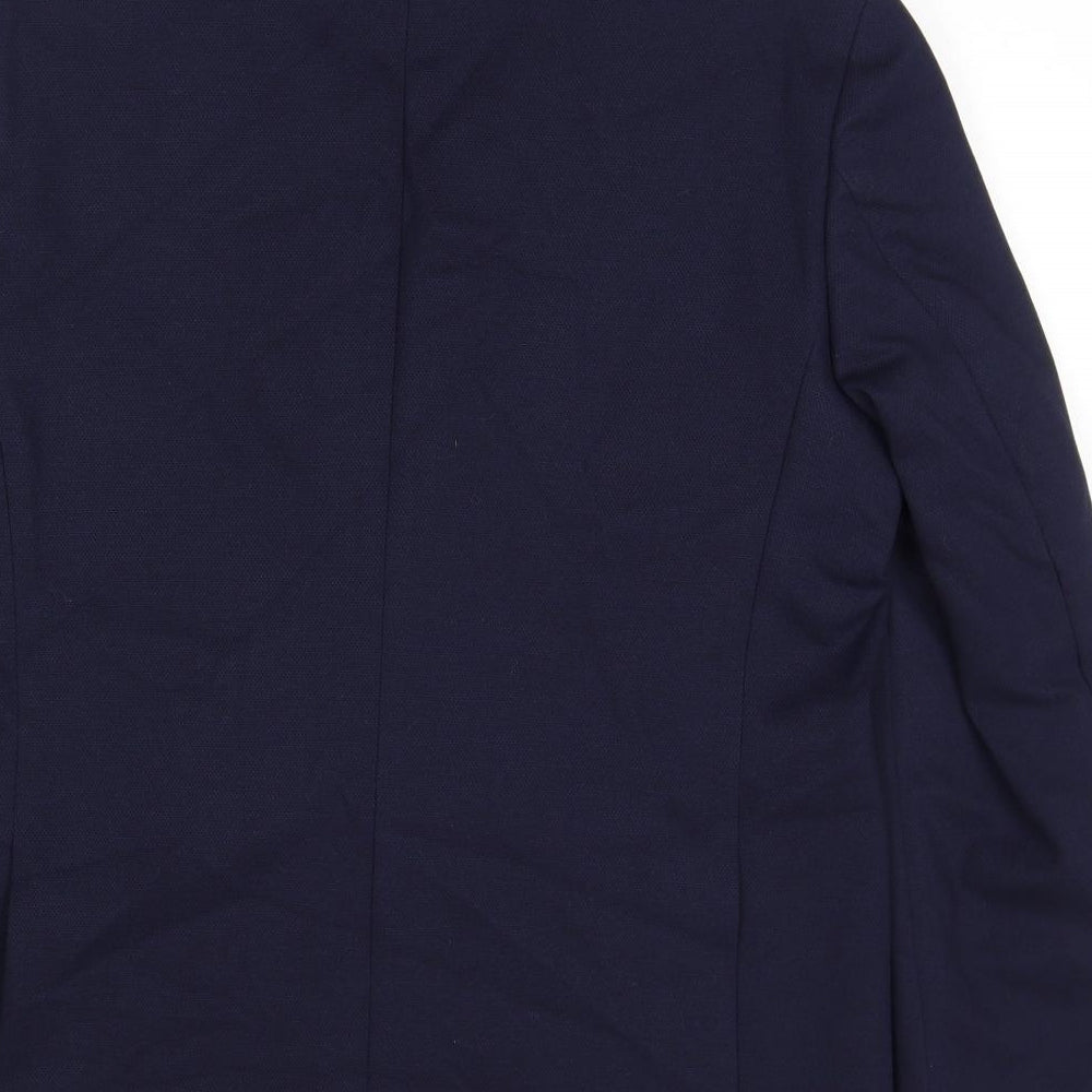 Marks & Spencer Mens Blue Polyamide Jacket Suit Jacket Size 42 Regular
