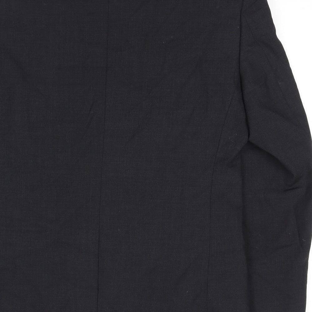 Charlton Gray Mens Black Polyester Jacket Suit Jacket Size 38 Regular