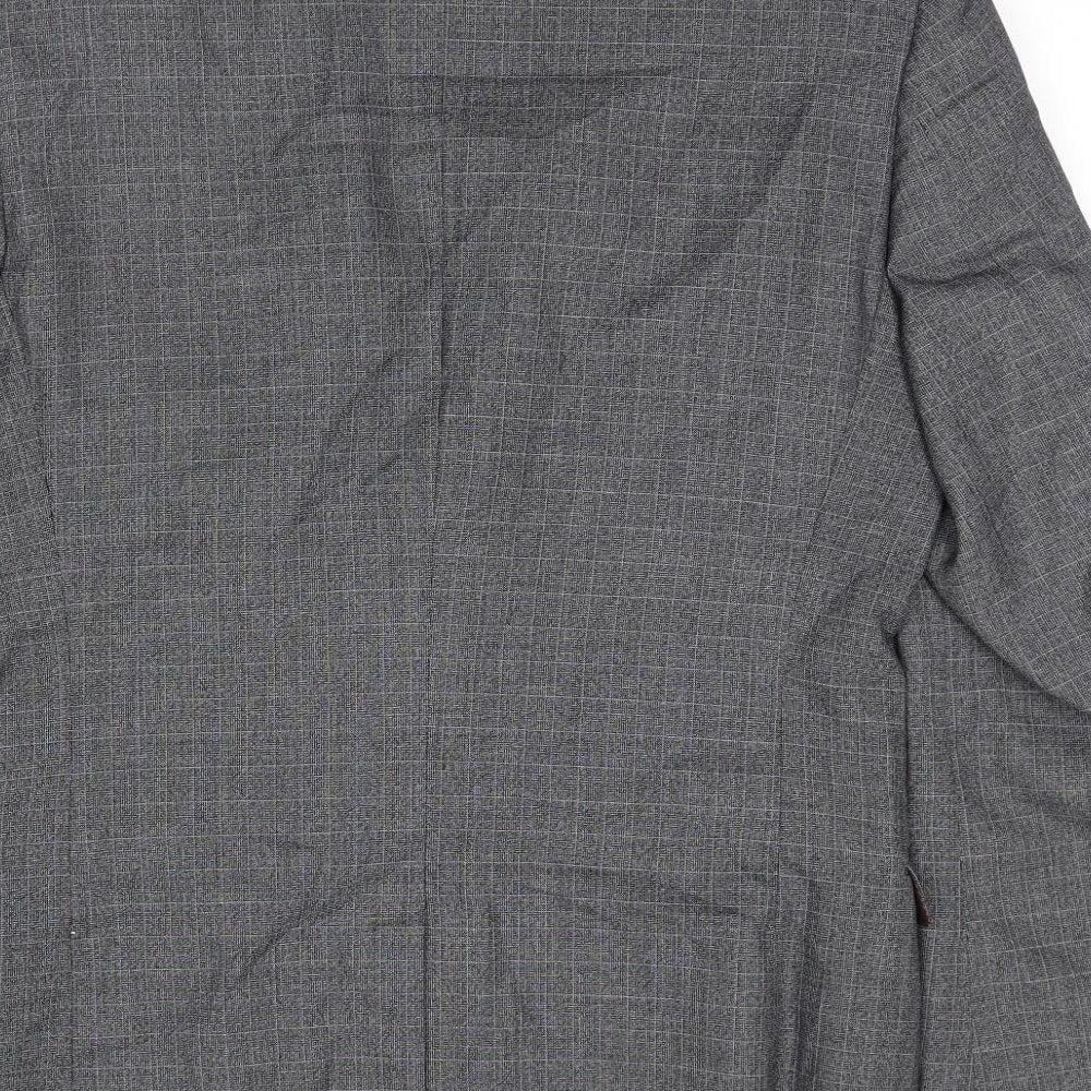 NEXT Mens Grey Polyester Jacket Suit Jacket Size 40 Regular