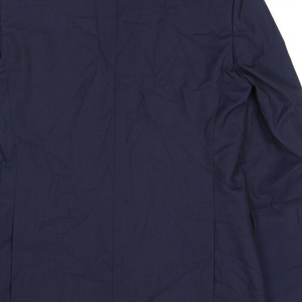 Marks & Spencer Mens Blue Polyester Jacket Suit Jacket Size 40 Regular