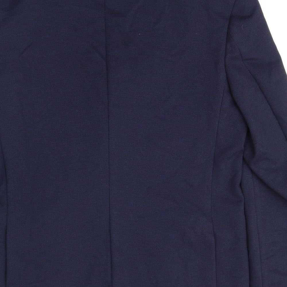 Marks & Spencer Mens Blue Polyamide Jacket Suit Jacket Size 38 Regular