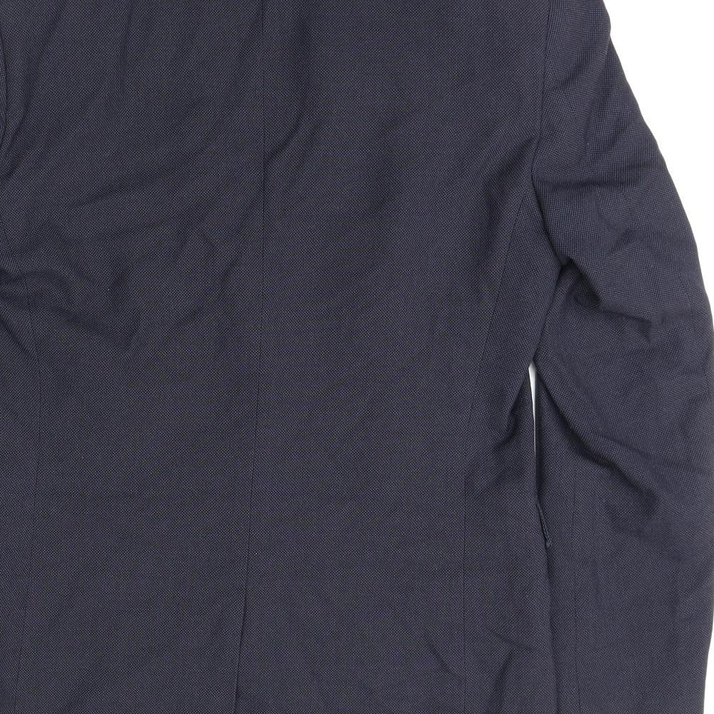 NEXT Mens Blue Polyester Jacket Suit Jacket Size 40 Regular