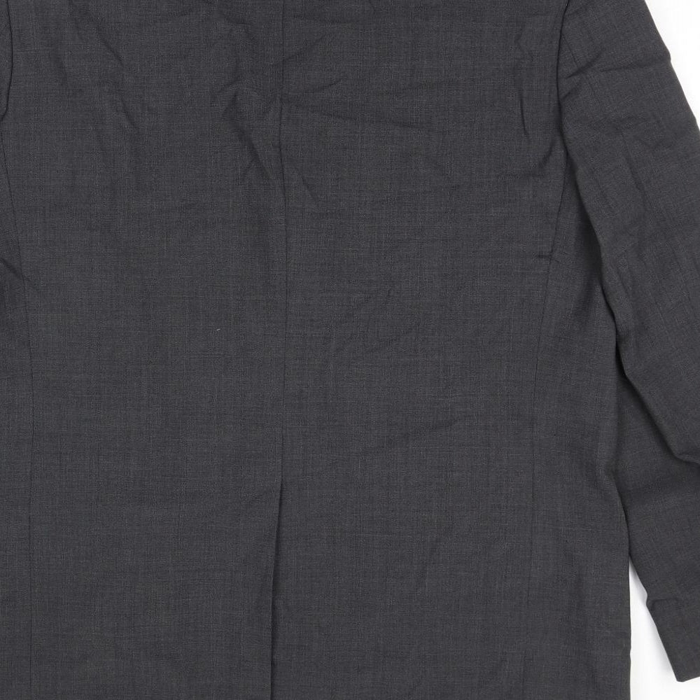 Marks & Spencer Mens Grey Polyester Jacket Suit Jacket Size 44 Regular
