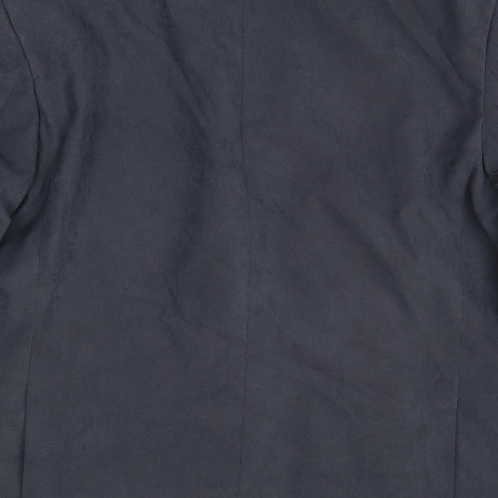 Marks & Spencer Mens Blue Polyester Jacket Suit Jacket Size 46 Regular