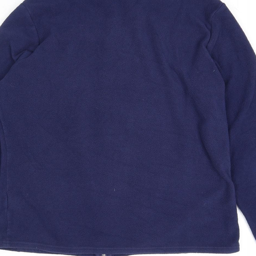 Marks & Spencer Womens Blue Jacket Size 10 Zip