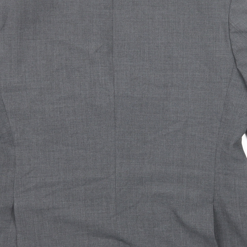 Marks & Spencer Mens Grey Polyester Jacket Suit Jacket Size 42 Regular