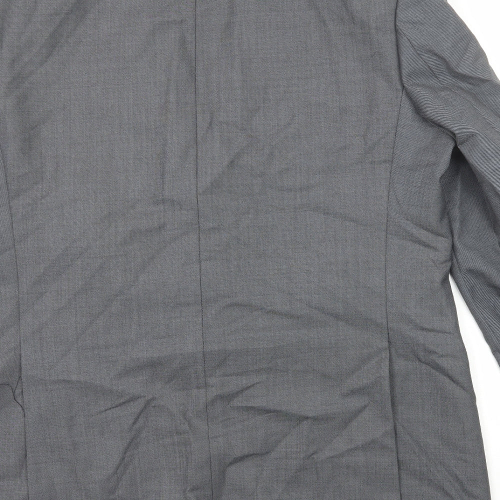 Marks & Spencer Mens Grey Wool Jacket Suit Jacket Size 44 Regular