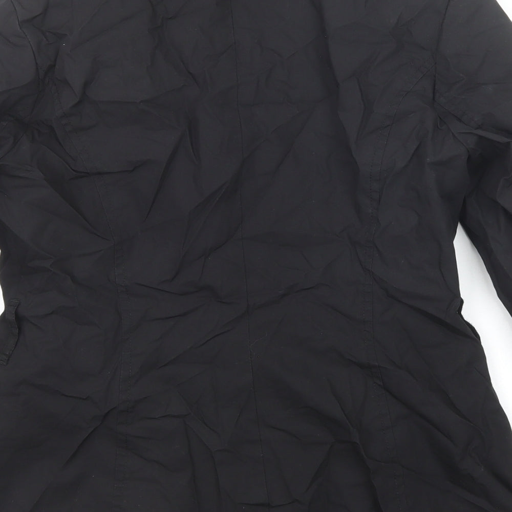 H&M Womens Black Jacket Size 8 Button