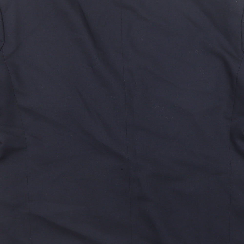 Marks & Spencer Mens Blue Wool Jacket Suit Jacket Size 42 Regular