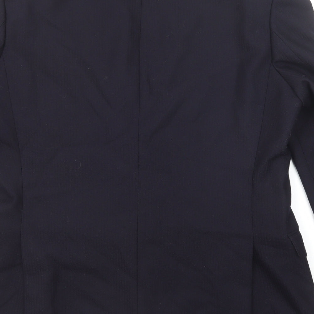 St Michael Mens Blue Wool Jacket Suit Jacket Size 42 Regular