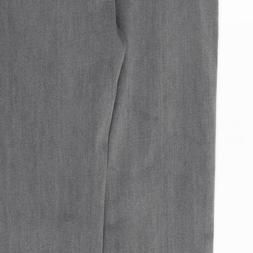 Laulia Womens Grey Cotton Skinny Jeans Size 14 Regular Zip