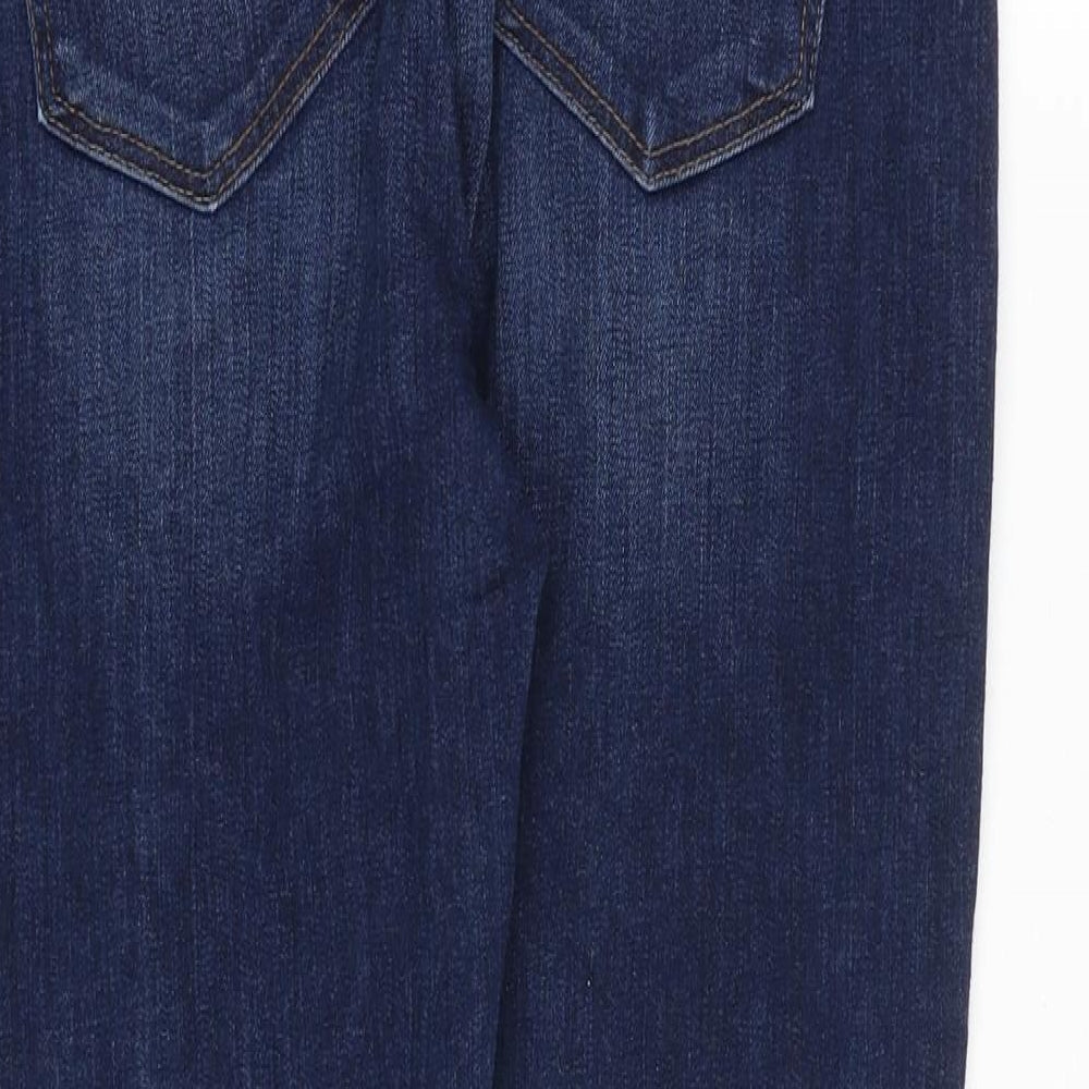 LOFT Womens Blue Cotton Skinny Jeans Size 6 Regular Zip