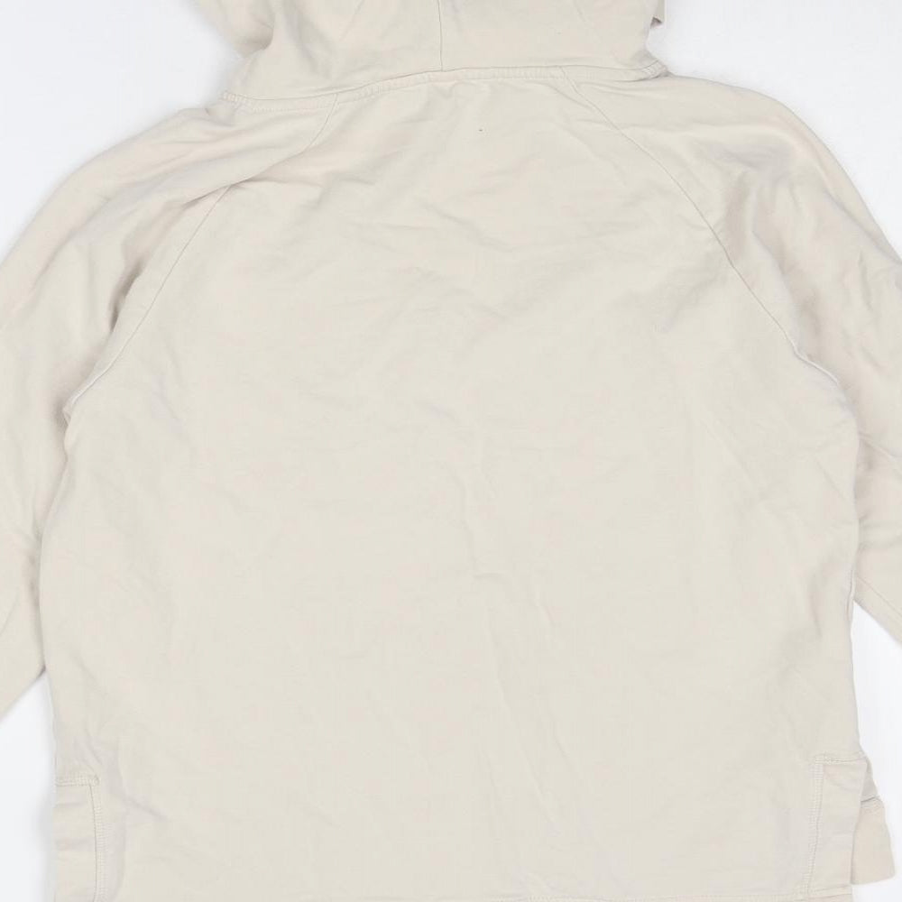 John Lewis Womens Beige Cotton Pullover Hoodie Size S Pullover - Take It Easy