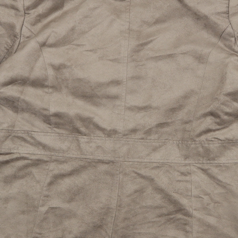 Wardrobe Womens Brown Jacket Blazer Size 14 Button