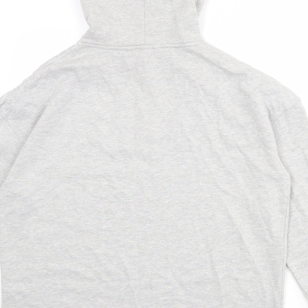 Very Womens Grey Cotton Pullover Hoodie Size 14 Pullover