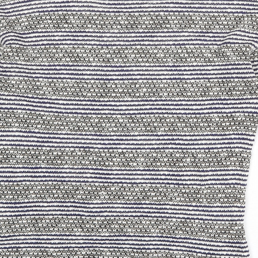 NEXT Womens Multicoloured Round Neck Cotton Pullover Jumper Size 6