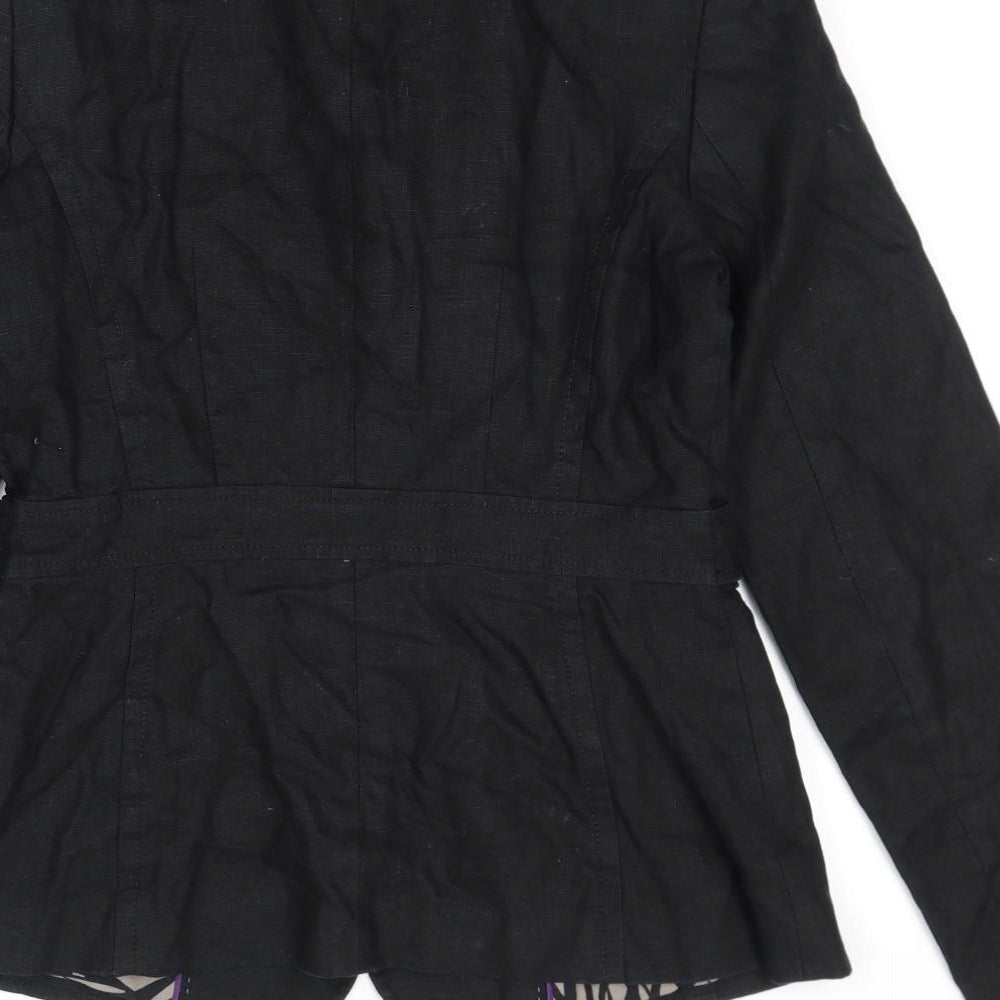 NEXT Womens Black Jacket Size 10 Button