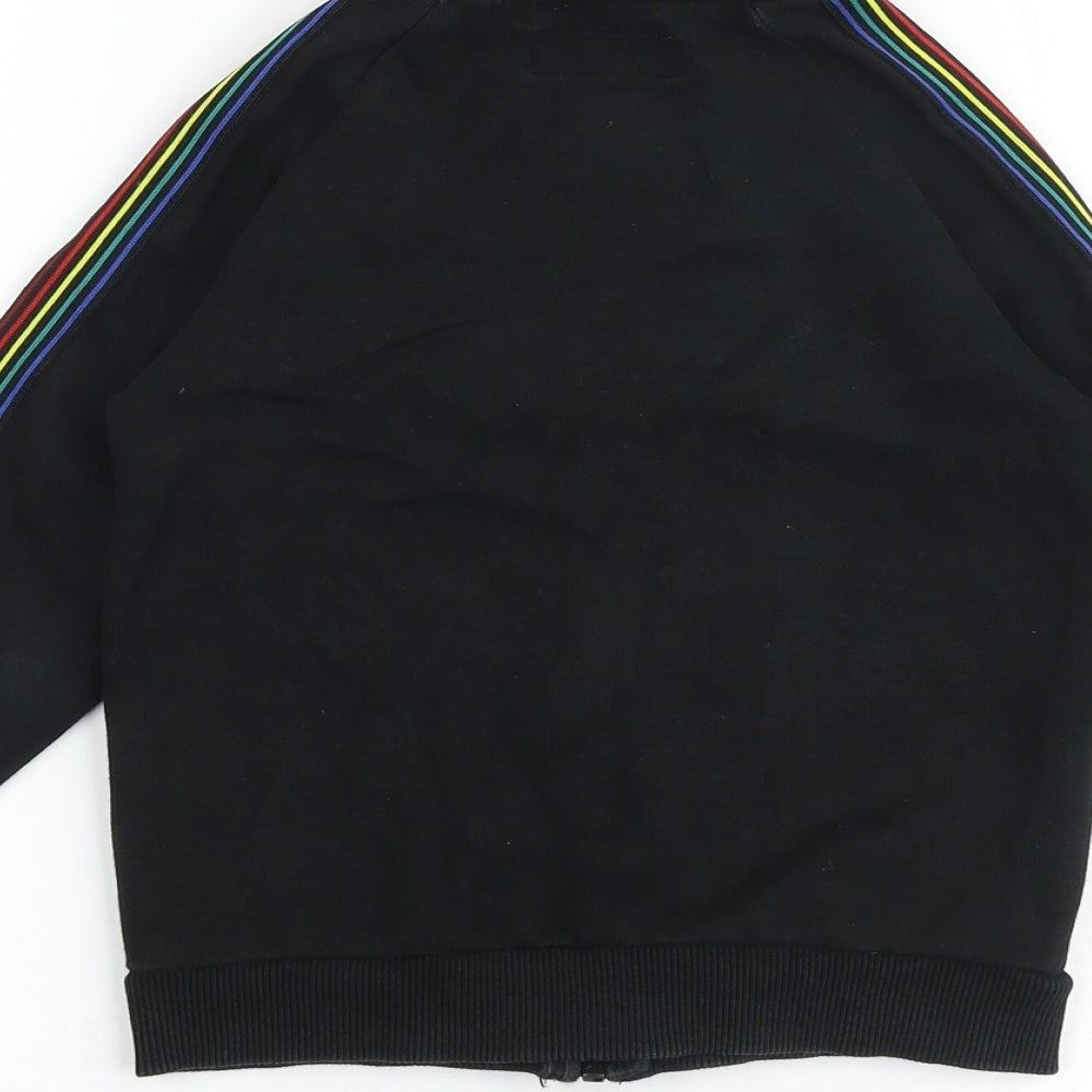 Next Boys Black Polyester Full Zip Sweatshirt Size 5 Years Zip