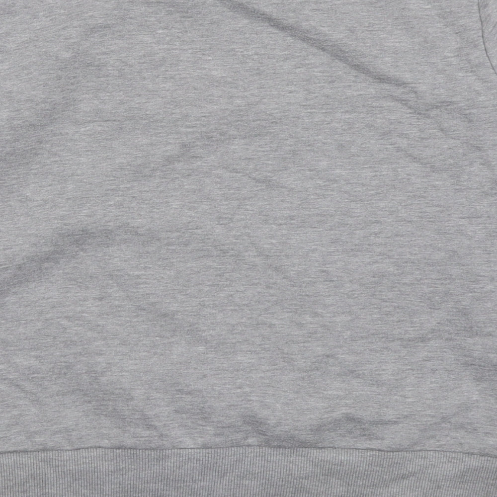 Red Herring Womens Grey Polyester Pullover Sweatshirt Size 14 Pullover - Flower detail